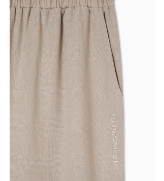 Emporio Armani Ton bež hlače