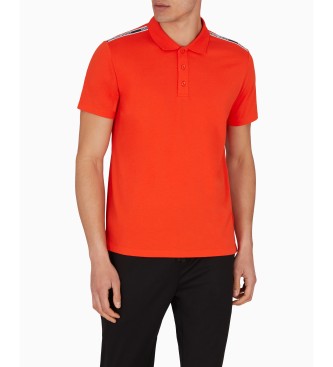 Emporio Armani Kortrmet orange poloshirt