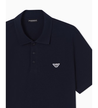 Emporio Armani Polo blu da spiaggia