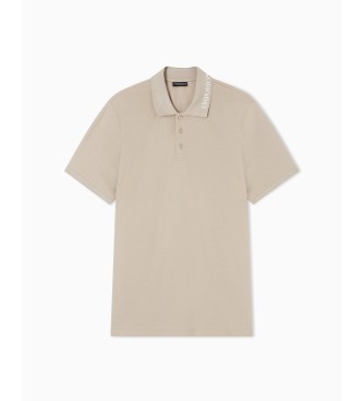 Emporio Armani Polo Detalhe bege