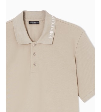 Emporio Armani Polo Detalhe bege