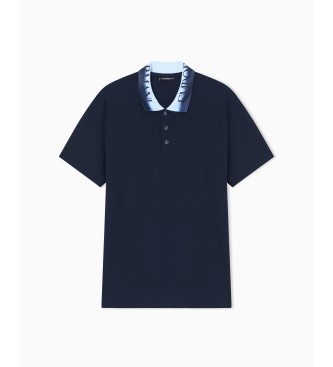 Emporio Armani Polo Logoband azul-marinho