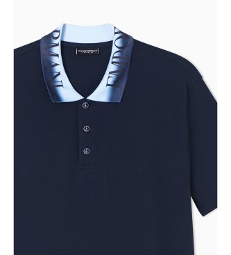 Emporio Armani Polo Logoband azul-marinho