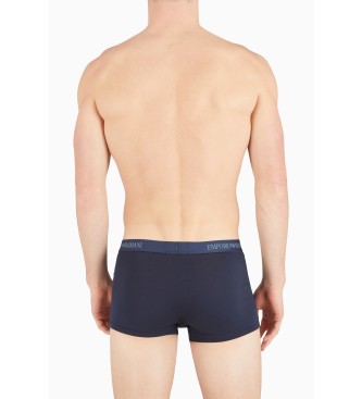 Emporio Armani Puur Katoenen blauwe boxerset van 3