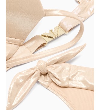 Emporio Armani Beige Push Up Bikini