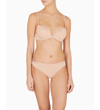 Emporio Armani Reggiseno Push Up Essential Studs color carne