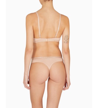 Emporio Armani Reggiseno Push Up Essential Studs color carne
