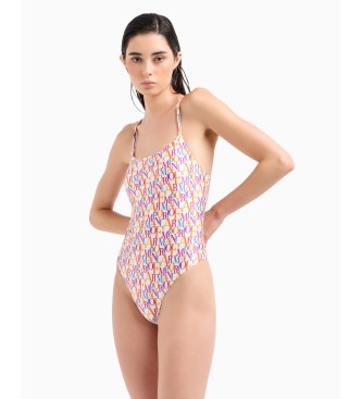 Emporio Armani Costume da bagno rosa Logomania