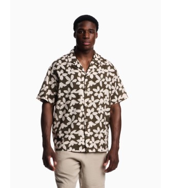 Emporio Armani Camicia a fiori verdi