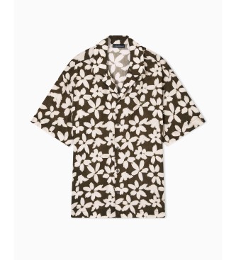 Emporio Armani Camicia a fiori verdi