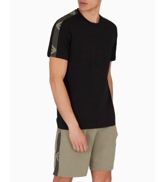 Emporio Armani ASV logo T-shirt black