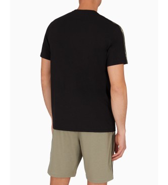 Emporio Armani ASV logo T-shirt black