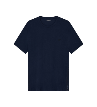 Emporio Armani T-shirt House em tecido de malha azul-marinho bsico