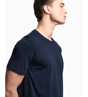 Emporio Armani T-shirt House em tecido de malha azul-marinho bsico