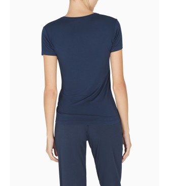 Emporio Armani Essential Nieten-T-Shirt blau