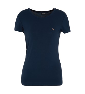 Emporio Armani Essential Nieten-T-Shirt blau