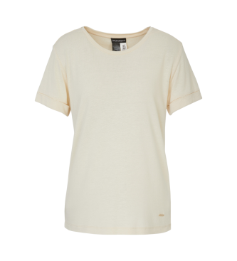 Emporio Armani Beige t-shirt met korte mouwen