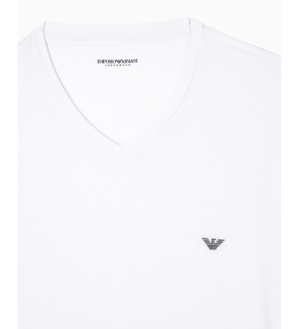 Emporio Armani Maglia bianca a maniche corte da casa