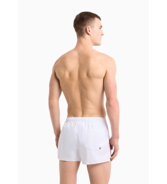 Emporio Armani Logotape swimming costume white