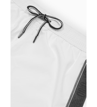 Emporio Armani Logotape swimming costume white