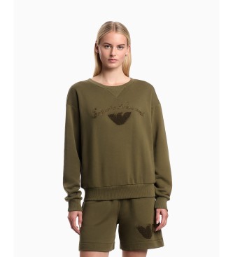 Emporio Armani Shorts Sponge Logo green