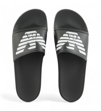 Emporio Armani Flip-flops Logo svart