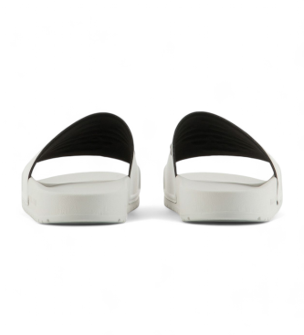 Emporio Armani Teenslippers met witte maxi adelaar in relif