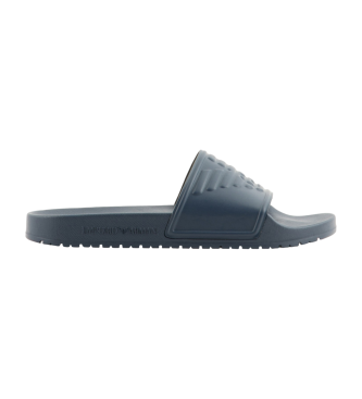 Emporio Armani Flip Flops mit blauem geprgtem Maxi-Adler