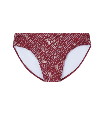 Emporio Armani Slip All maillot de bain bordeaux