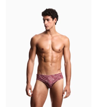 Emporio Armani Slip All maillot de bain bordeaux