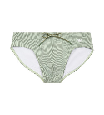 Emporio Armani Maillot de bain vert  rayures fantaisie