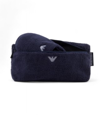 Emporio Armani Homewear navy trainers