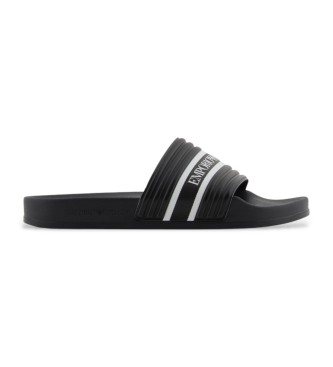 Emporio Armani Teenslippers Logo zwart