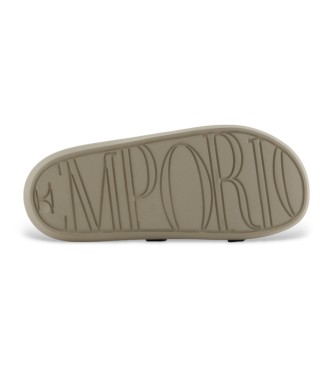 Emporio Armani Modre japonke Slide beige