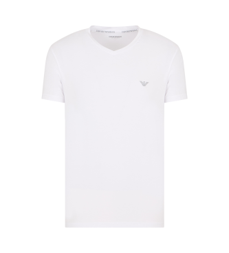 Emporio Armani Zacht modal T-shirt wit