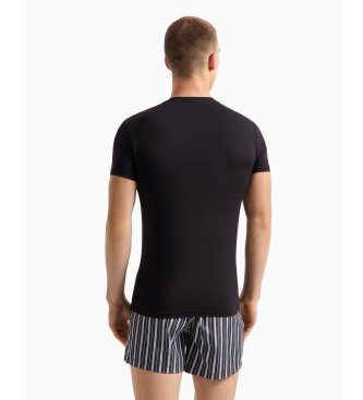 Emporio Armani Camiseta Soft Modal negro