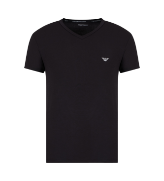 Emporio Armani Zacht modal T-shirt zwart