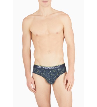 Emporio Armani Confezione da 2 slip blu scuro Sparkling Stars