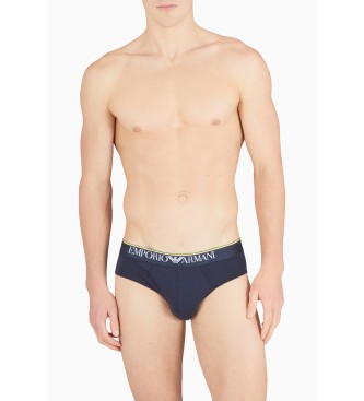 Emporio Armani Confezione da 2 slip blu scuro Sparkling Stars