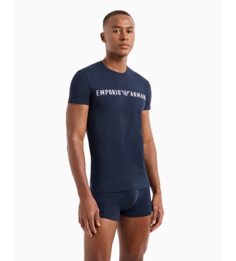 Emporio Armani Unterwsche-Set mit Mega-Logo ASV navy