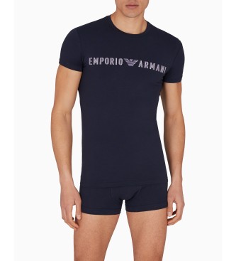 Emporio Armani Unterwsche-Set mit Mega-Logo ASV navy