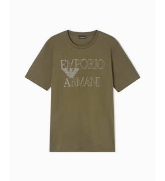 Emporio Armani T-shirt i gr�n bomull