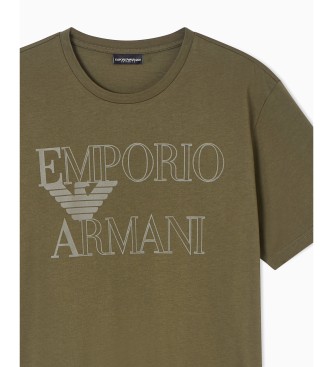 Emporio Armani T-shirt i gr�n bomull