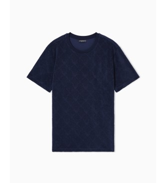 Emporio Armani T-shirt da spiaggia blu navy