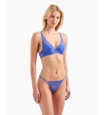 Emporio Armani Spitzentanga blau