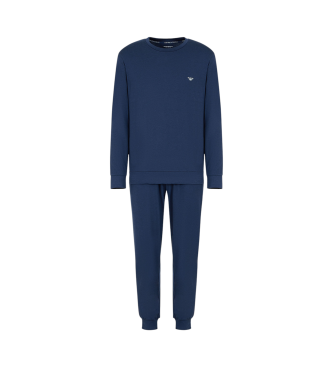 Emporio Armani Pyjamas i lyocell- og uldblanding ASV Tech Wool navy