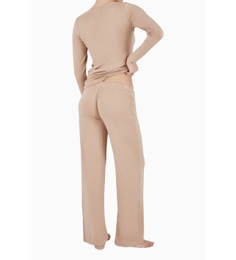 Emporio Armani Tech Wool Pyjamas beige