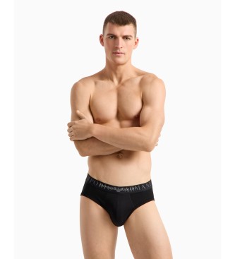 Emporio Armani Basic briefs with logo waistband black