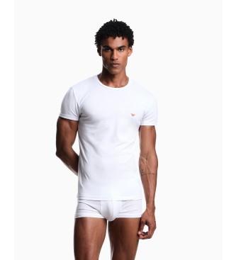 Emporio Armani T-shirt bianca con logo lucido