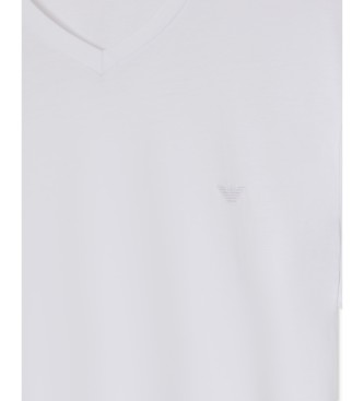 Emporio Armani T-shirt v-ringad vit
